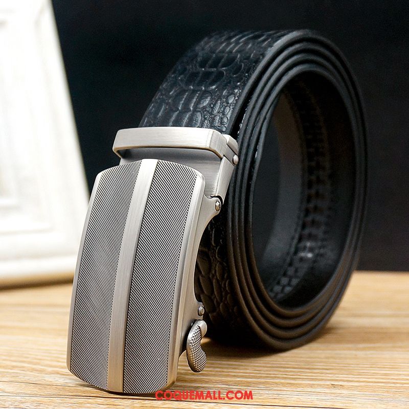 Ceinture Homme Loisir Durable Âge Moyen, Ceinture Cuir Véritable Cuir De Vache Braun