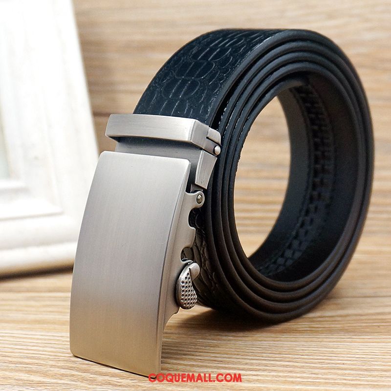 Ceinture Homme Loisir Durable Âge Moyen, Ceinture Cuir Véritable Cuir De Vache Braun