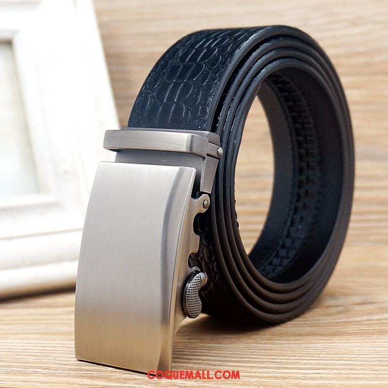 Ceinture Homme Loisir Durable Âge Moyen, Ceinture Cuir Véritable Cuir De Vache Braun