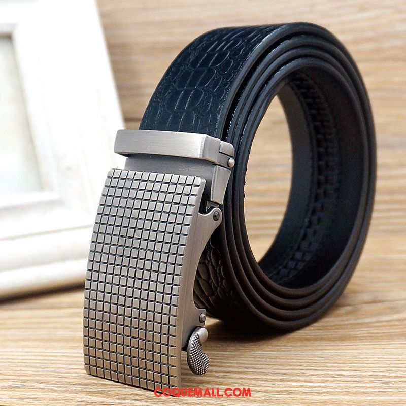 Ceinture Homme Loisir Durable Âge Moyen, Ceinture Cuir Véritable Cuir De Vache Braun