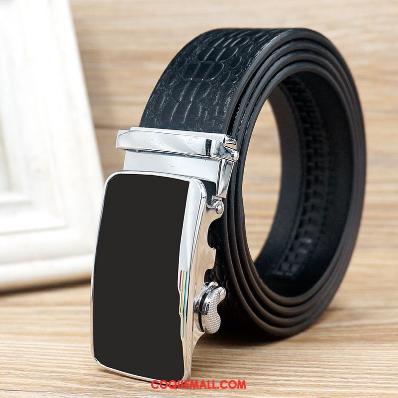 Ceinture Homme Loisir Durable Âge Moyen, Ceinture Cuir Véritable Cuir De Vache Braun