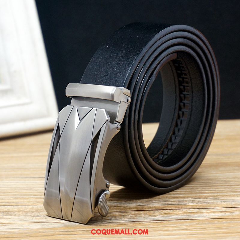 Ceinture Homme Loisir Durable Âge Moyen, Ceinture Cuir Véritable Cuir De Vache Braun