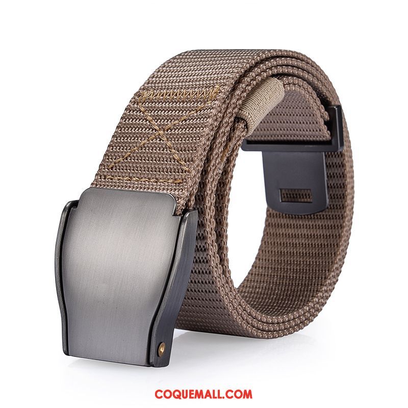 Ceinture Homme Loisir Sport Nylon, Ceinture Automatique All-match Braun Dunkel