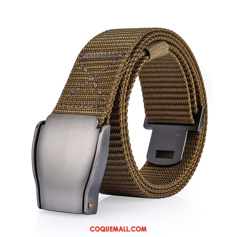 Ceinture Homme Loisir Sport Nylon, Ceinture Automatique All-match Braun Dunkel