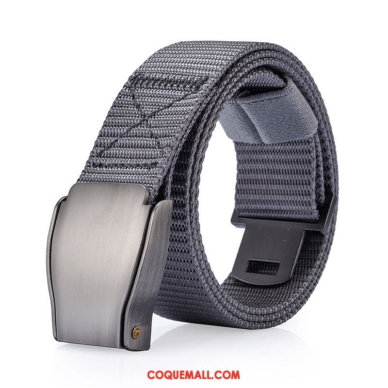 Ceinture Homme Loisir Sport Nylon, Ceinture Automatique All-match Braun Dunkel