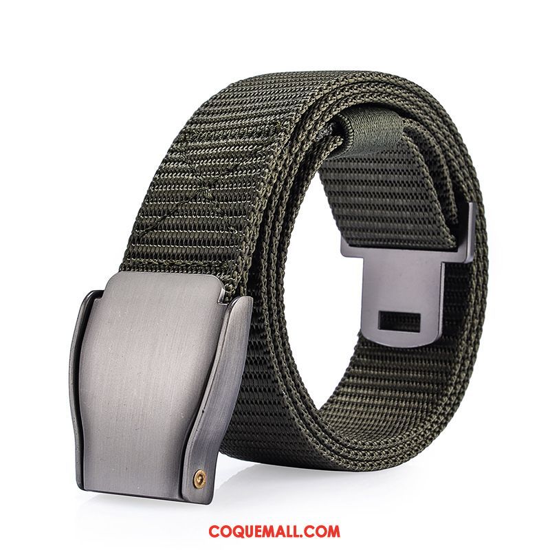 Ceinture Homme Loisir Sport Nylon, Ceinture Automatique All-match Braun Dunkel