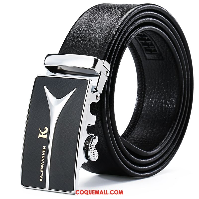 Ceinture Homme Loisir Âge Moyen Boucle Automatique, Ceinture Vêtements De Cérémonie Jeunesse