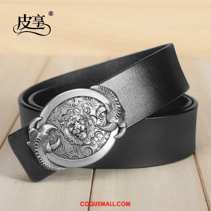 Ceinture Homme Milieu Personnalité Jeunesse, Ceinture Jeans Lisse Gold