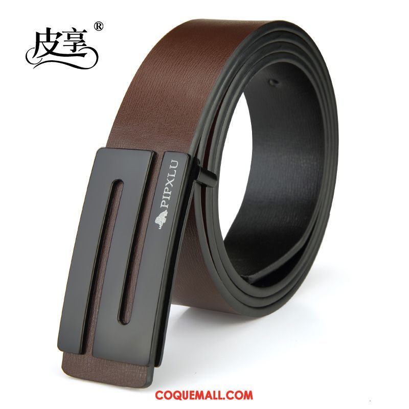 Ceinture Homme Mode Loisir Lisse, Ceinture Simple Lettre