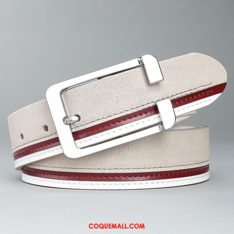 Ceinture Homme Mode Étudiant Milieu, Ceinture Tendance Petit Khaki