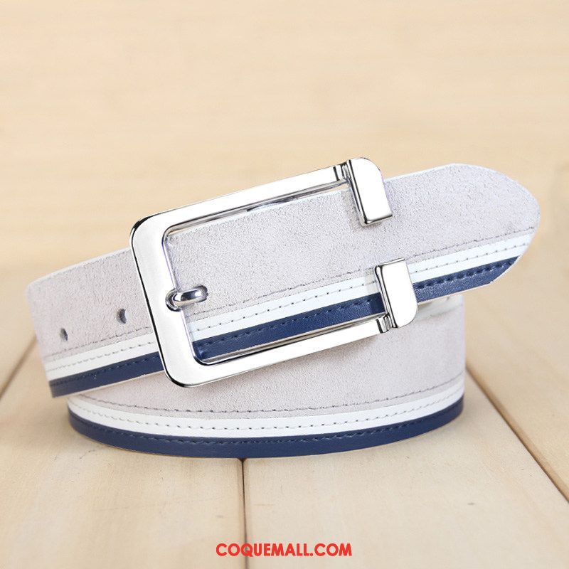 Ceinture Homme Mode Étudiant Milieu, Ceinture Tendance Petit Khaki