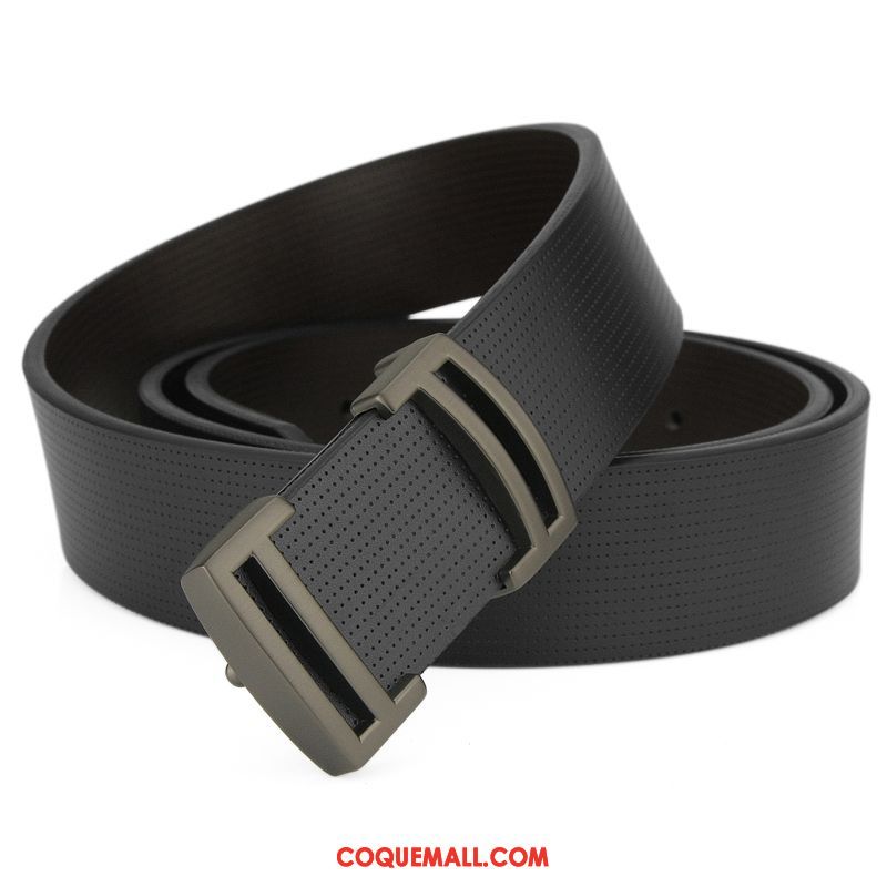 Ceinture Homme Populaire Étudiant Jeunesse, Ceinture Blanc Cuir Véritable