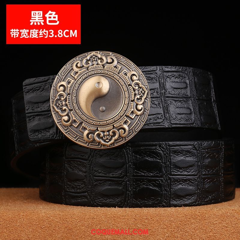 Ceinture Homme Pure Loisir Tendance, Ceinture Lisse Personnalité Braun