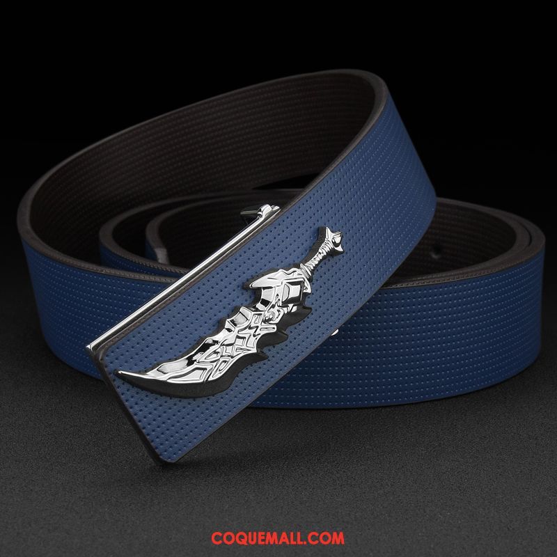 Ceinture Homme Simple Les Adolescents All-match, Ceinture Personnalité Argenté