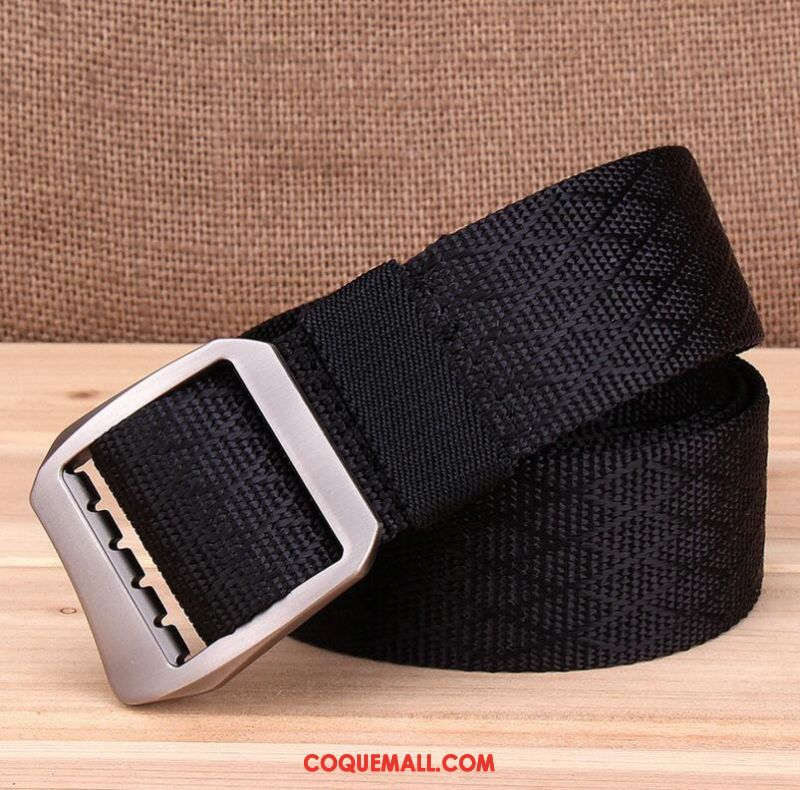 Ceinture Homme Simple Toile Femme, Ceinture Lisse Bleu