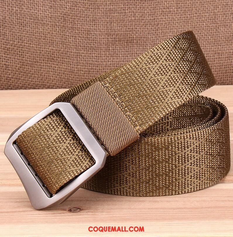 Ceinture Homme Simple Toile Femme, Ceinture Lisse Bleu