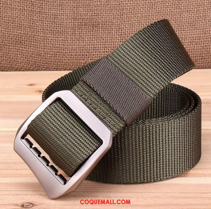 Ceinture Homme Simple Toile Femme, Ceinture Lisse Bleu