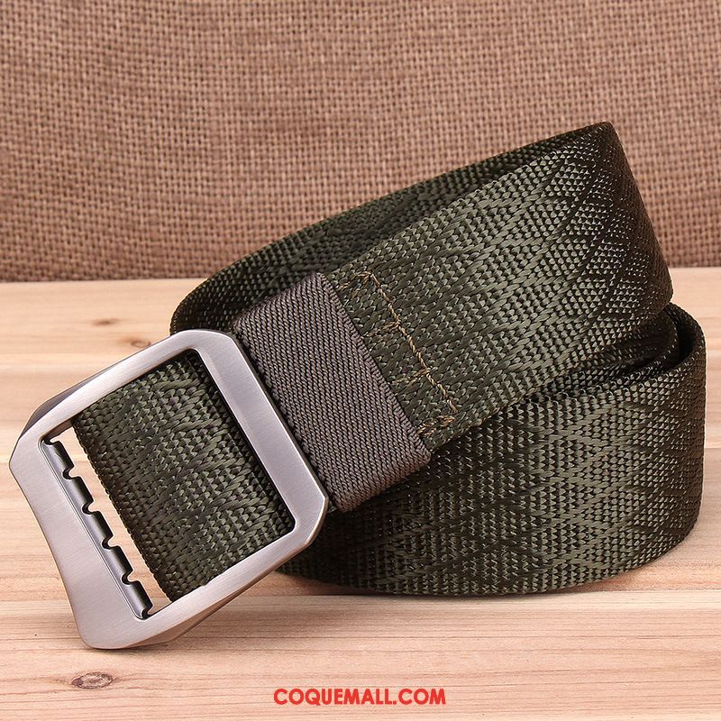 Ceinture Homme Simple Toile Femme, Ceinture Lisse Bleu