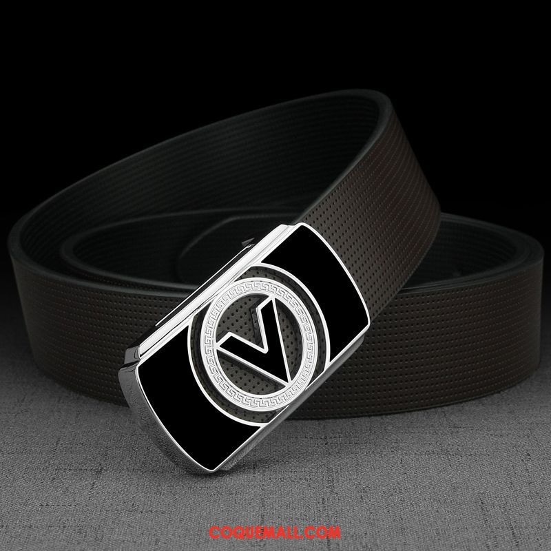 Ceinture Homme Tendance Cuir Véritable Blanc, Ceinture Tendance All-match