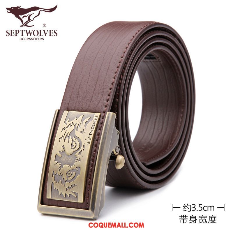 Ceinture Homme Tendance Pure Loisir, Ceinture Cuir Véritable Authentique