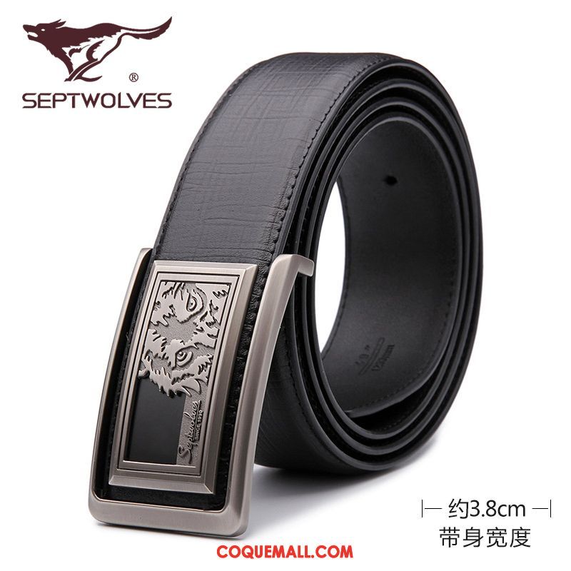 Ceinture Homme Tendance Pure Loisir, Ceinture Cuir Véritable Authentique