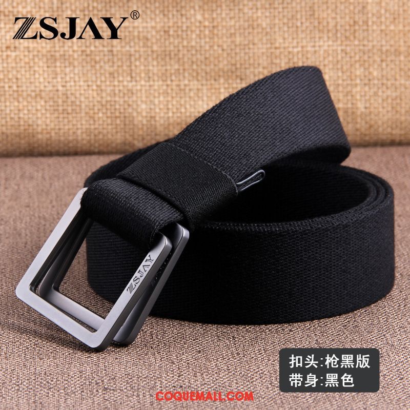 Ceinture Homme Toile Les Adolescents Noir, Ceinture Gris Tendance