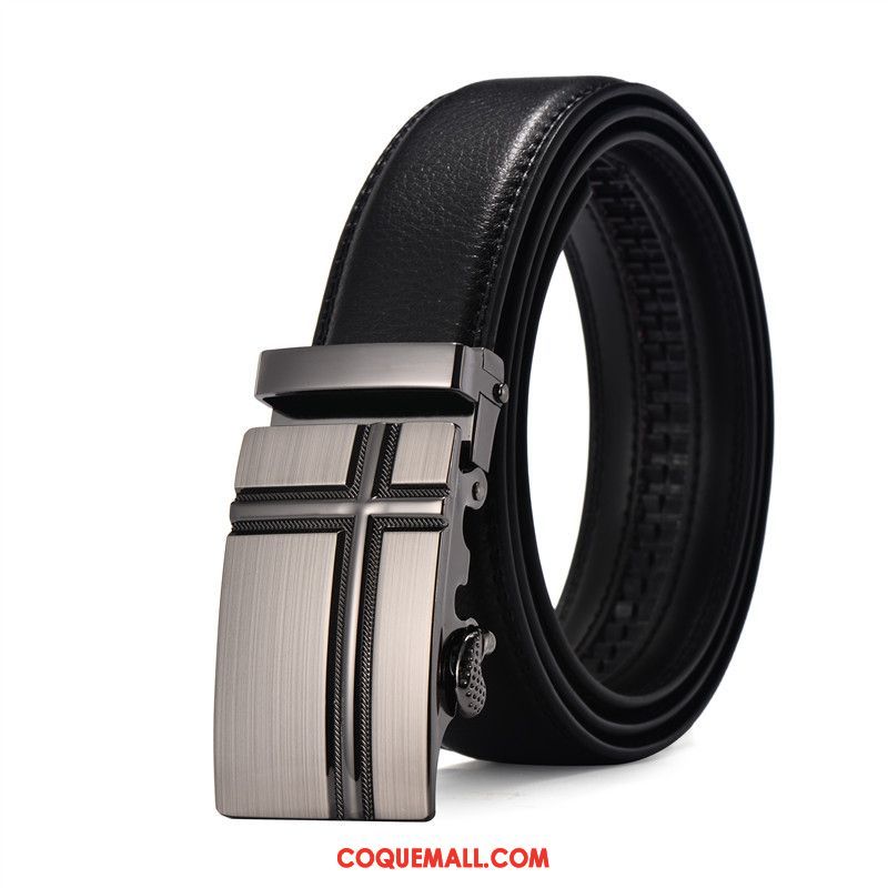 Ceinture Homme Étudiant Boucle Automatique Jeans, Ceinture Pas Cher All-match Braun