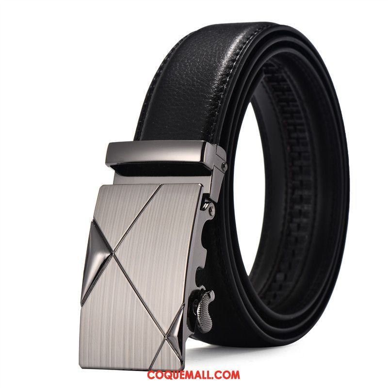 Ceinture Homme Étudiant Boucle Automatique Jeans, Ceinture Pas Cher All-match Braun