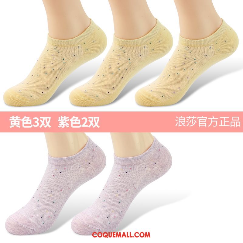 Chaussette Femme Anti-odeur Faible Été, Chaussette Coton Chaussettes En Coton