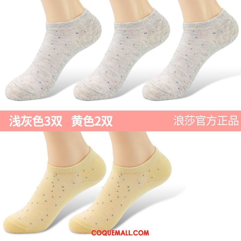 Chaussette Femme Anti-odeur Faible Été, Chaussette Coton Chaussettes En Coton