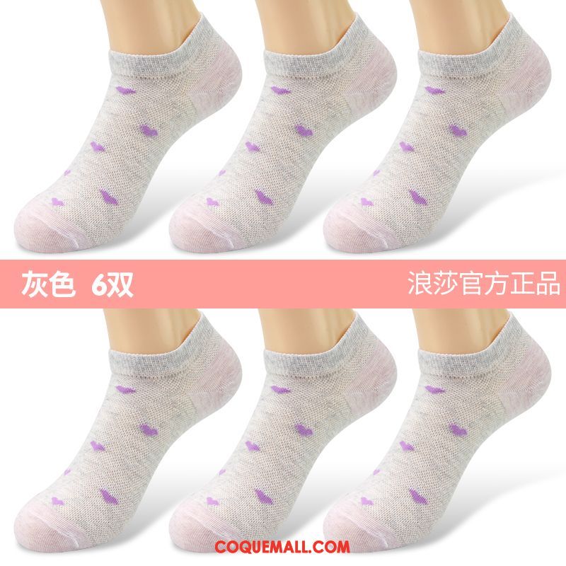 Chaussette Femme Anti-odeur Faible Été, Chaussette Coton Chaussettes En Coton