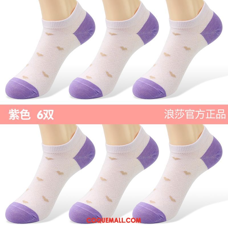 Chaussette Femme Anti-odeur Faible Été, Chaussette Coton Chaussettes En Coton