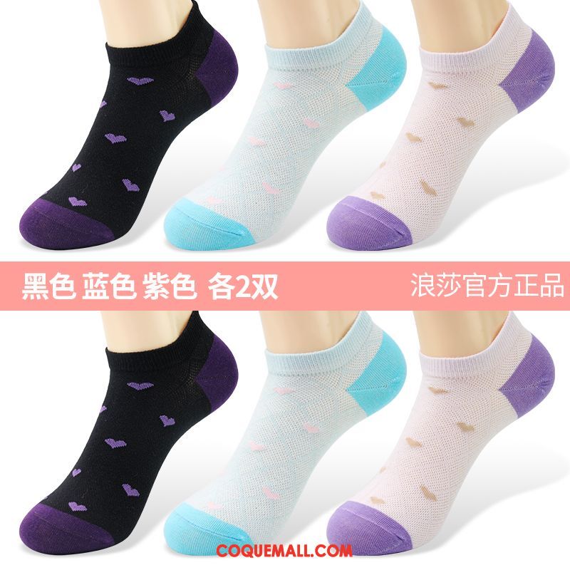 Chaussette Femme Anti-odeur Faible Été, Chaussette Coton Chaussettes En Coton