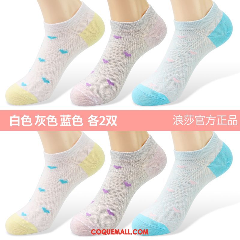 Chaussette Femme Anti-odeur Faible Été, Chaussette Coton Chaussettes En Coton