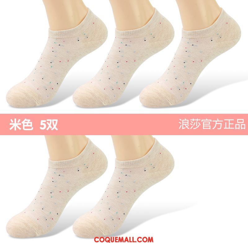 Chaussette Femme Anti-odeur Faible Été, Chaussette Coton Chaussettes En Coton