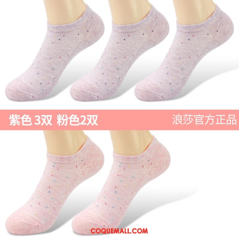 Chaussette Femme Anti-odeur Faible Été, Chaussette Coton Chaussettes En Coton