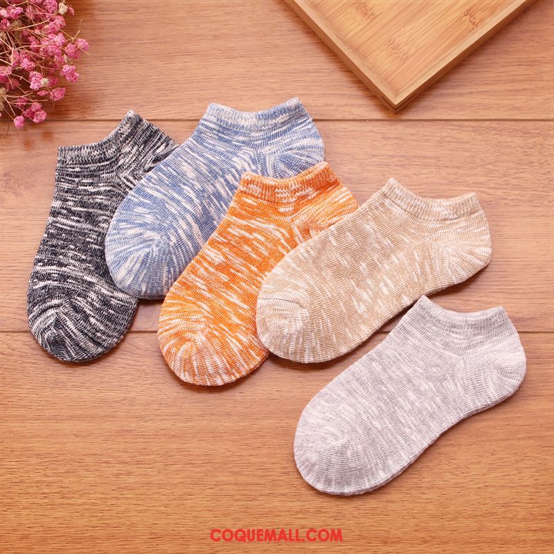 Chaussette Femme Bouche Peu Profonde Couleurs De Bonbon Faible, Chaussette Respirant Étudiant