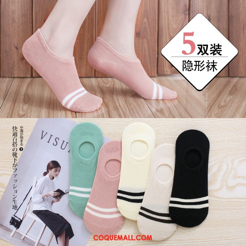 Chaussette Femme Charmant Bouche Peu Profonde Silicone, Chaussette Faible Chaussette Basse Coupée