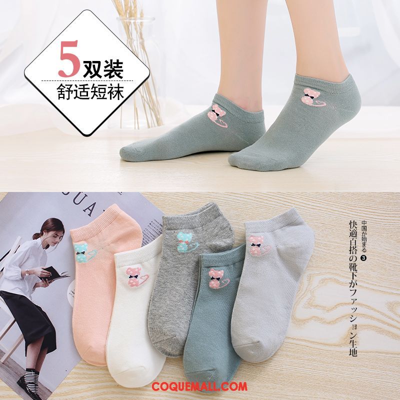 Chaussette Femme Charmant Bouche Peu Profonde Silicone, Chaussette Faible Chaussette Basse Coupée