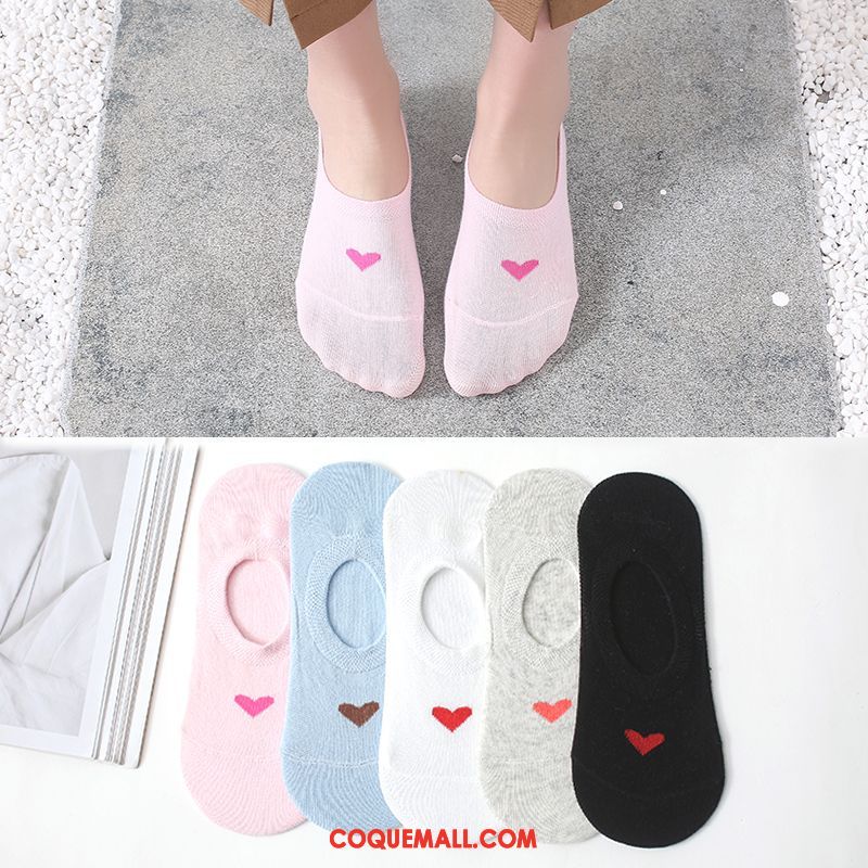 Chaussette Femme Charmant Bouche Peu Profonde Silicone, Chaussette Faible Chaussette Basse Coupée