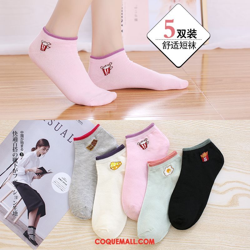 Chaussette Femme Charmant Bouche Peu Profonde Silicone, Chaussette Faible Chaussette Basse Coupée