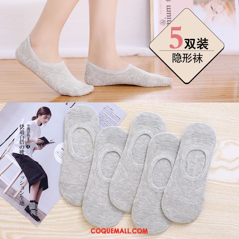 Chaussette Femme Charmant Bouche Peu Profonde Silicone, Chaussette Faible Chaussette Basse Coupée