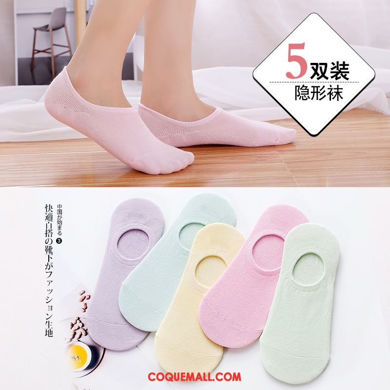 Chaussette Femme Charmant Bouche Peu Profonde Silicone, Chaussette Faible Chaussette Basse Coupée