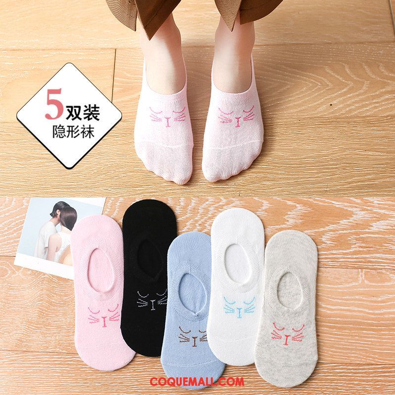 Chaussette Femme Charmant Bouche Peu Profonde Silicone, Chaussette Faible Chaussette Basse Coupée