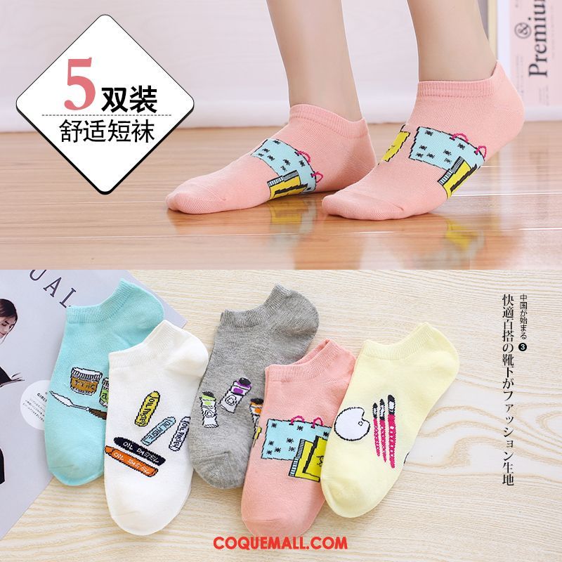 Chaussette Femme Charmant Bouche Peu Profonde Silicone, Chaussette Faible Chaussette Basse Coupée