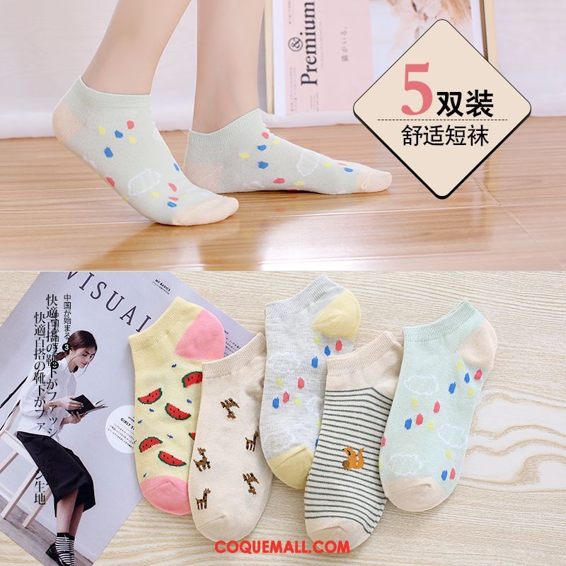 Chaussette Femme Charmant Bouche Peu Profonde Silicone, Chaussette Faible Chaussette Basse Coupée