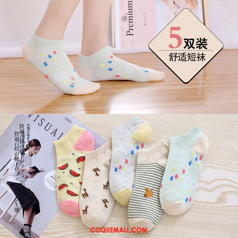 Chaussette Femme Charmant Bouche Peu Profonde Silicone, Chaussette Faible Chaussette Basse Coupée