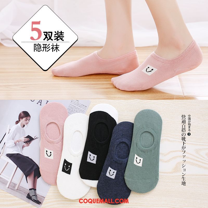 Chaussette Femme Charmant Bouche Peu Profonde Silicone, Chaussette Faible Chaussette Basse Coupée