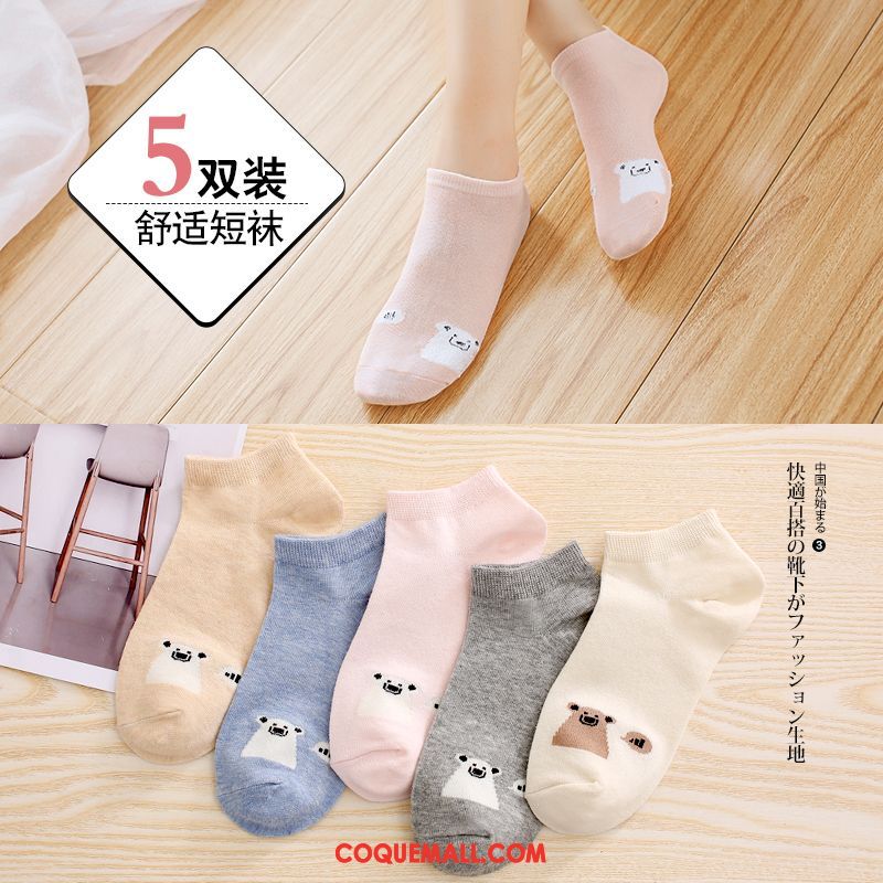 Chaussette Femme Charmant Bouche Peu Profonde Silicone, Chaussette Faible Chaussette Basse Coupée