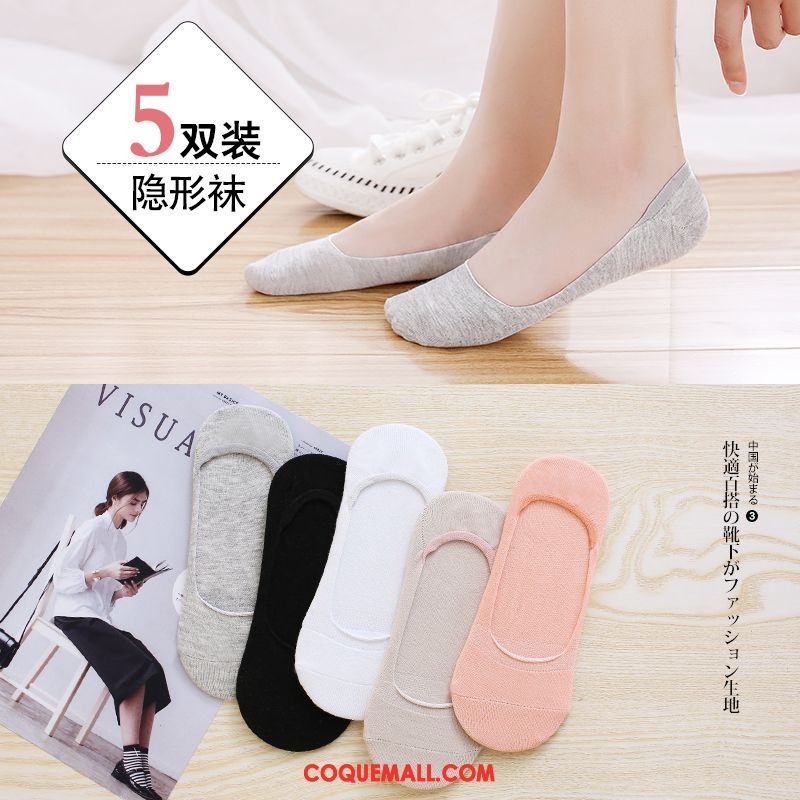 Chaussette Femme Charmant Bouche Peu Profonde Silicone, Chaussette Faible Chaussette Basse Coupée